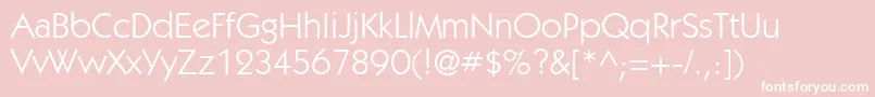 KabelgttBook Font – White Fonts on Pink Background