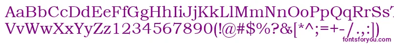 BookmanOldStyle Font – Purple Fonts on White Background