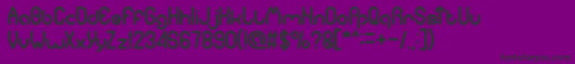 PureAndSimpleEverytime Font – Black Fonts on Purple Background