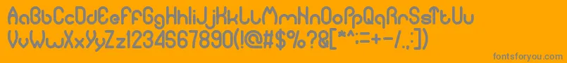 PureAndSimpleEverytime Font – Gray Fonts on Orange Background