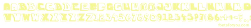 Шрифт Chuckablock16 – жёлтые шрифты