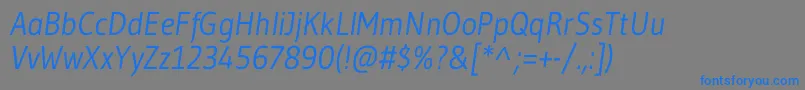 fuente GudeaItalic – Fuentes Azules Sobre Fondo Gris