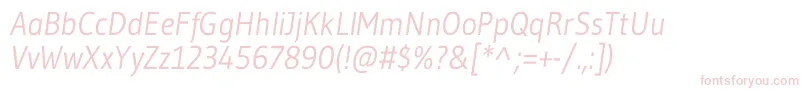 フォントGudeaItalic – ピンクのフォント