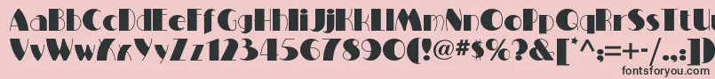 Miltonburlesquenf Font – Black Fonts on Pink Background