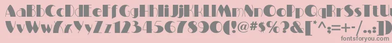 Miltonburlesquenf Font – Gray Fonts on Pink Background