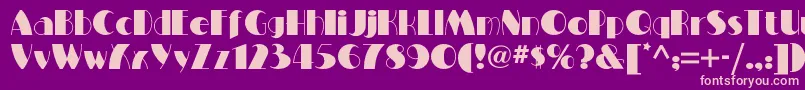 Miltonburlesquenf Font – Pink Fonts on Purple Background