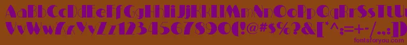 Miltonburlesquenf Font – Purple Fonts on Brown Background