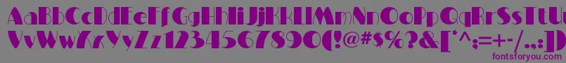 Miltonburlesquenf Font – Purple Fonts on Gray Background