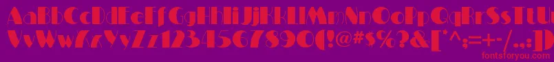 Miltonburlesquenf Font – Red Fonts on Purple Background