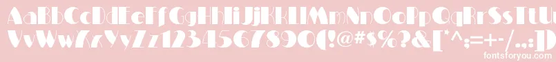 Miltonburlesquenf Font – White Fonts on Pink Background