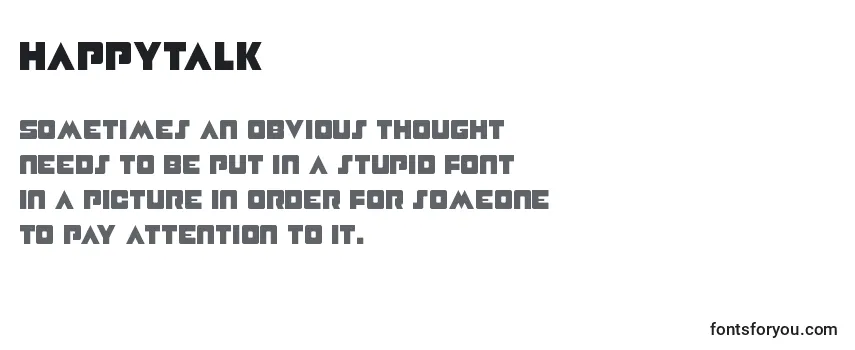 Review of the HappyTalk Font