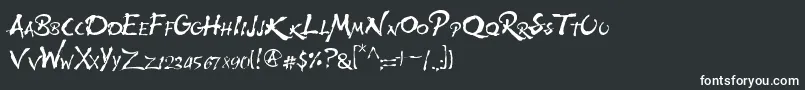 フォントWolfsrain – 白い文字