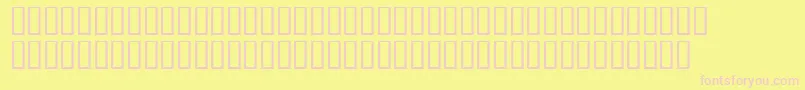 Ernestblochsh Font – Pink Fonts on Yellow Background