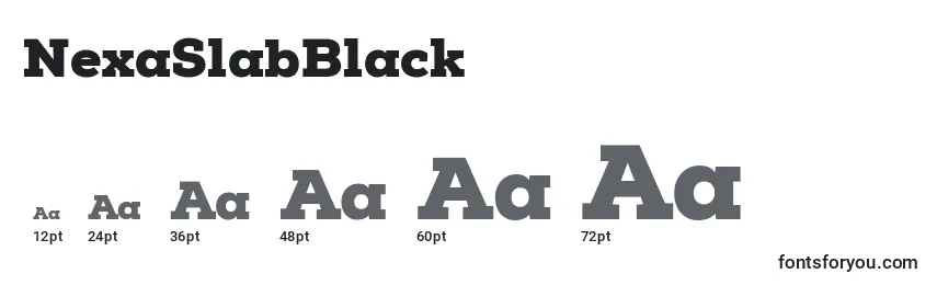 NexaSlabBlack Font Sizes