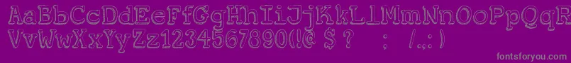 DkKoerier Font – Gray Fonts on Purple Background