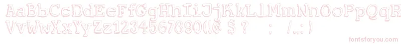 DkKoerier Font – Pink Fonts on White Background