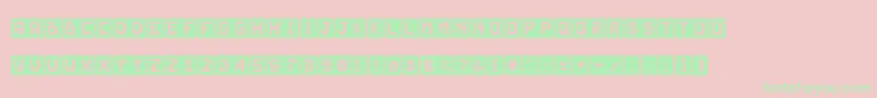 JdEugenia Font – Green Fonts on Pink Background