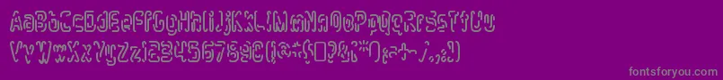 MlurmlryRegular Font – Gray Fonts on Purple Background