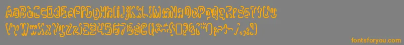 MlurmlryRegular Font – Orange Fonts on Gray Background