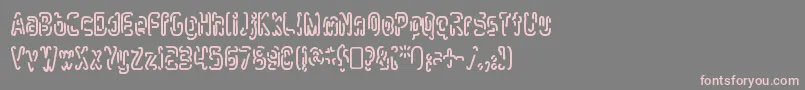 MlurmlryRegular Font – Pink Fonts on Gray Background
