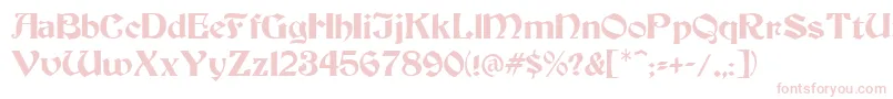 BrandywineNormal Font – Pink Fonts on White Background