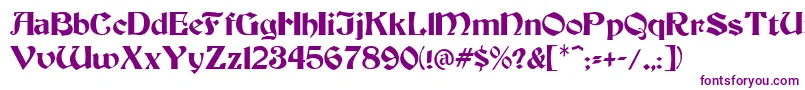 BrandywineNormal Font – Purple Fonts on White Background