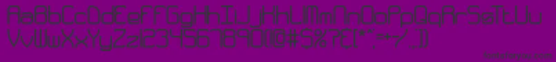Quarthck Font – Black Fonts on Purple Background