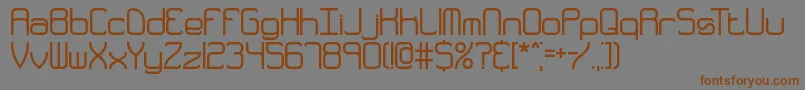 Quarthck Font – Brown Fonts on Gray Background