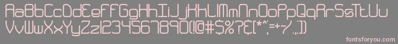 Quarthck Font – Pink Fonts on Gray Background
