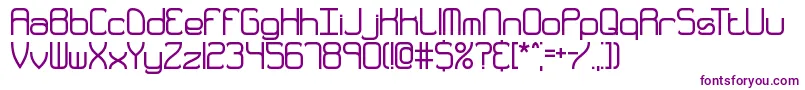 Quarthck Font – Purple Fonts on White Background