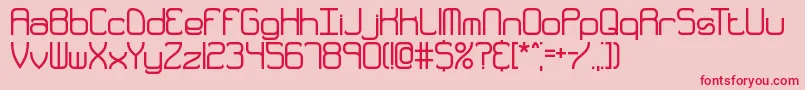 Quarthck Font – Red Fonts on Pink Background