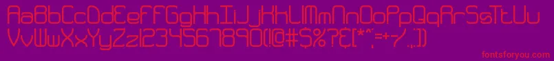 Quarthck Font – Red Fonts on Purple Background