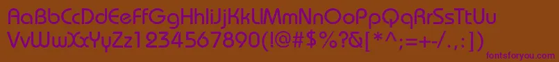 Шрифт BauhauscMedium – фиолетовые шрифты на коричневом фоне