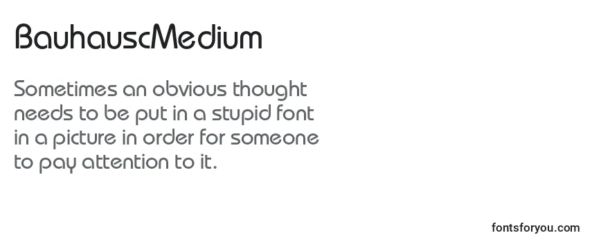 BauhauscMedium Font