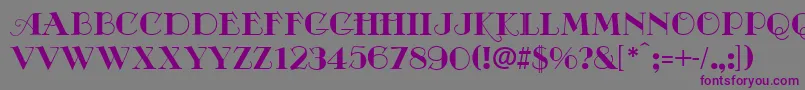 CafeDeFrance Font – Purple Fonts on Gray Background