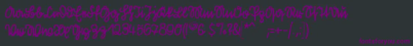 fuente Kleinsfirstscript – Fuentes Moradas Sobre Fondo Negro