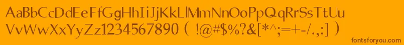 Tamilnet Font – Brown Fonts on Orange Background