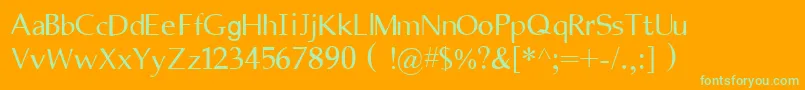 Tamilnet Font – Green Fonts on Orange Background