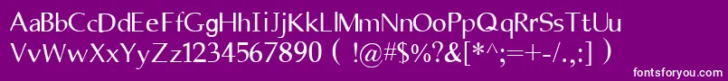 Tamilnet Font – White Fonts on Purple Background