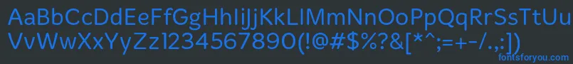MergeLight Font – Blue Fonts on Black Background
