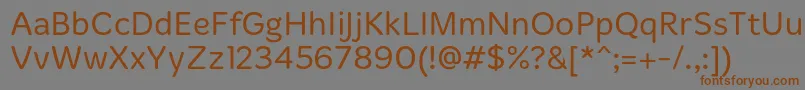 MergeLight Font – Brown Fonts on Gray Background