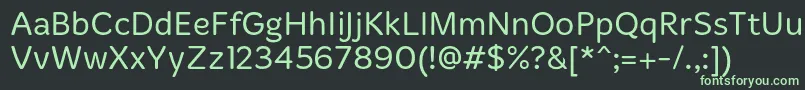 MergeLight Font – Green Fonts on Black Background