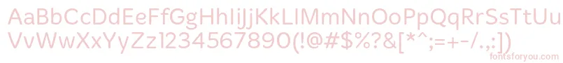 MergeLight Font – Pink Fonts on White Background