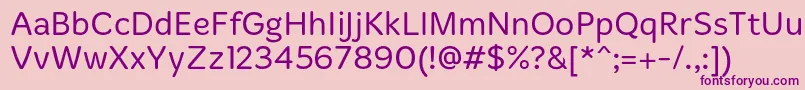 MergeLight Font – Purple Fonts on Pink Background