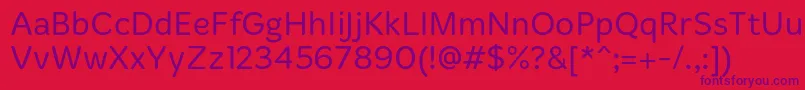 MergeLight Font – Purple Fonts on Red Background