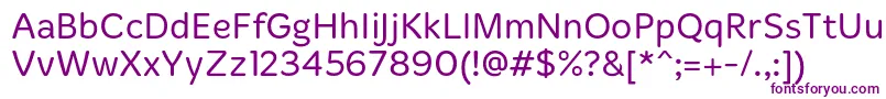 MergeLight Font – Purple Fonts on White Background