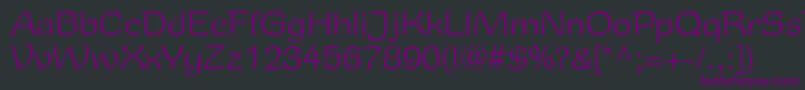 RoundyRoman Font – Purple Fonts on Black Background
