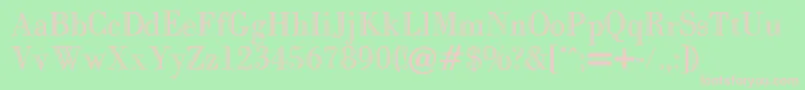 CaslonopenfaceRegular Font – Pink Fonts on Green Background