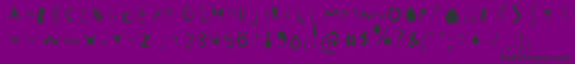 WhatTheHeckIsWrong Font – Black Fonts on Purple Background