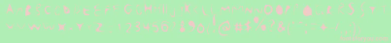 WhatTheHeckIsWrong Font – Pink Fonts on Green Background